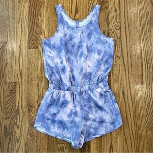 Athleta Girl Run Free Romper Size XL/14 Taro Purple